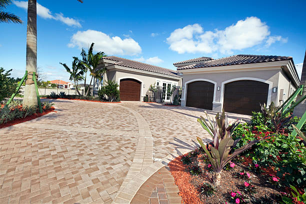 Residential Paver Driveway in Dulles Town Center, VA